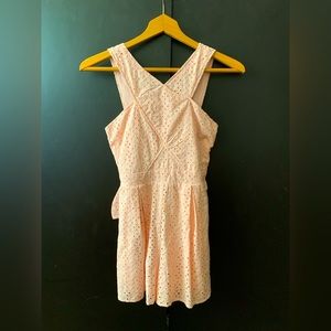 GB girls pink dress size 12 with zipper and tie on back